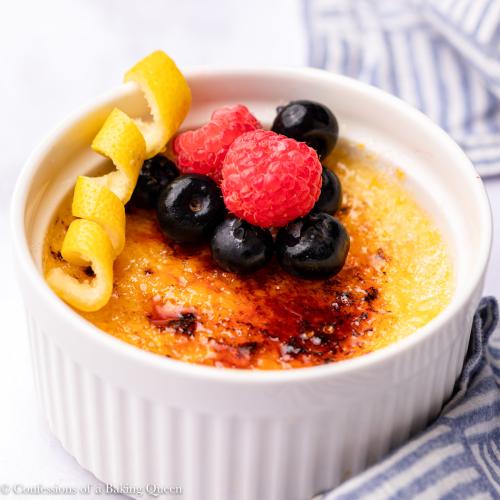 Citrus Crème Brûlée at Burning Bird