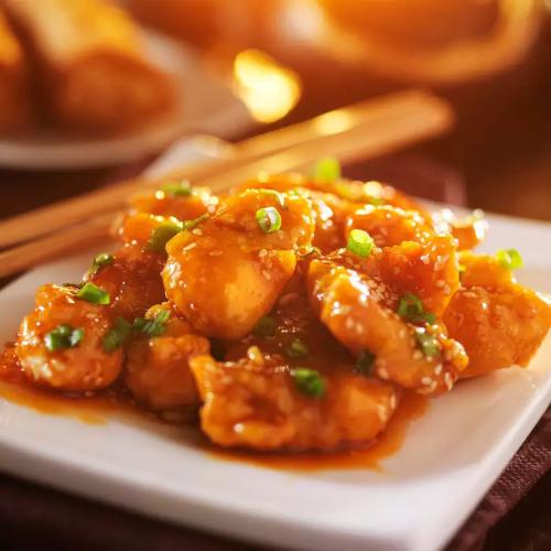 TANGY ORANGE CHICKEN at Burning Bird