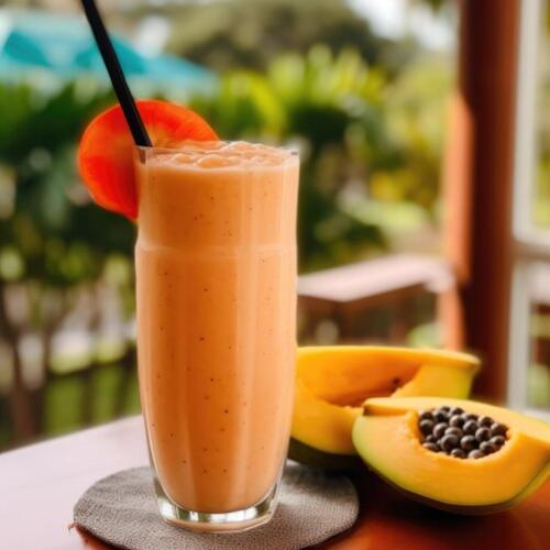 Fresh Papaya Shake at Acropol Restaurant