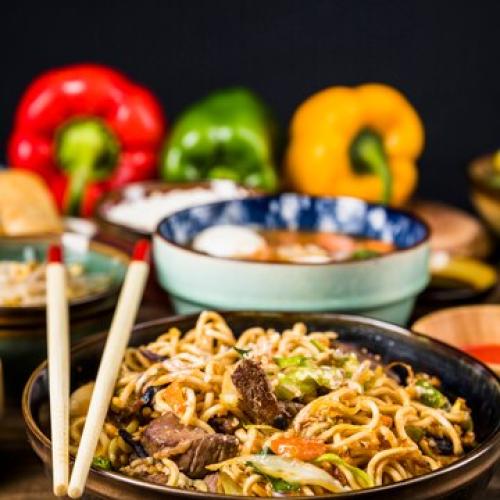Beef Schezwan at Acropol Restaurant
