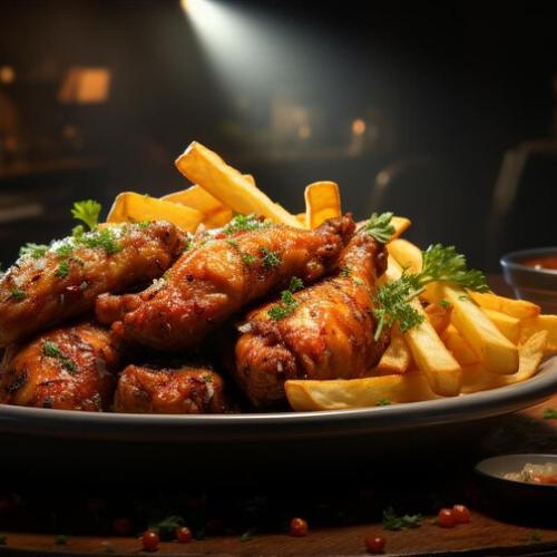 Tandoori Tikka with Fries