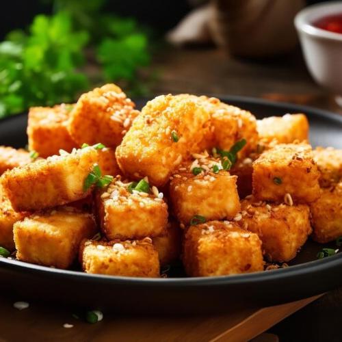 Batter Fried Bean Curd with Hot Chilli Sauce