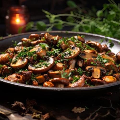 Five Seasoned Mushroom at Shan's Red Dragon Restaurant 
