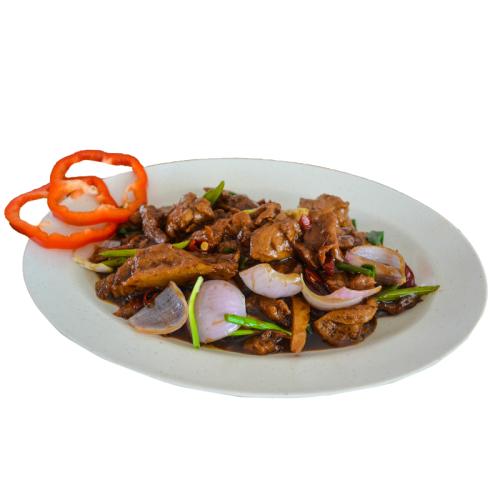 Mock Duck in Mushroom Sauce at Shan's Red Dragon Restaurant 