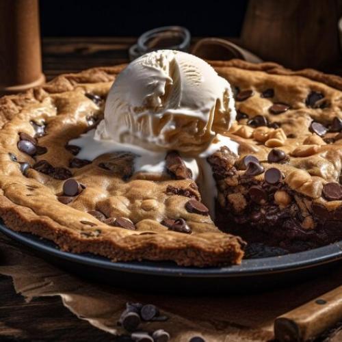 Skillet Cookie with Ice Cream