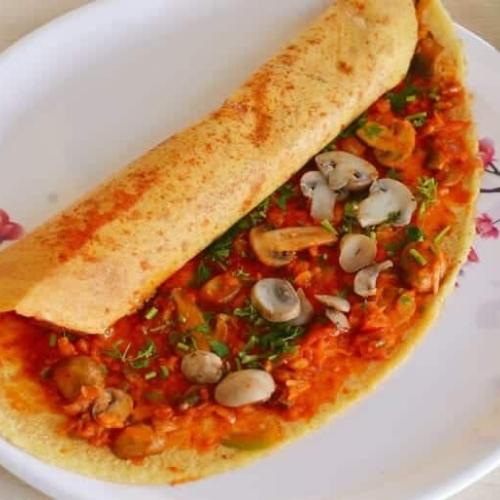 Mushroom Masala Dosai at Madras Masala