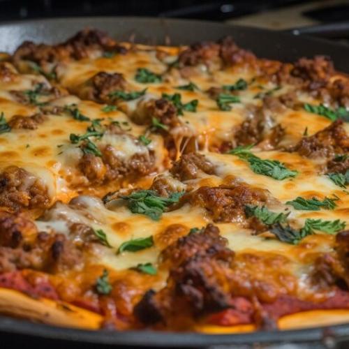 BLACK PEPPER PORK at Flames Pizzeria