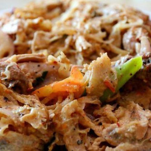 Pork Cheese Kottu
