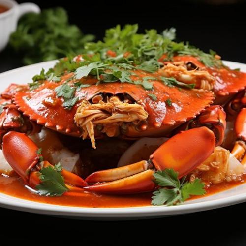 Crispy Fried Crab with Tomato Sauce