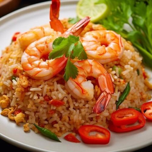 Mongolian Rice (Basmati)- Prawns at Cimply Yummy