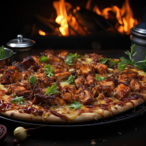 Chicken Black Magic Pizza at Roast Paanos