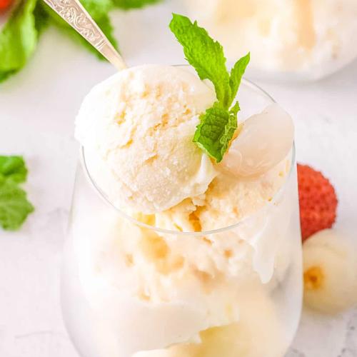 Lychee with Ice Cream