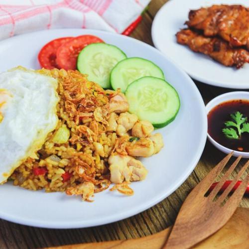 "Thai" Basil Pork Fried Rice at Barracuda