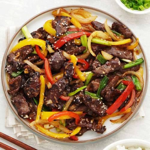  Fried Pork with Dry Red Chilli