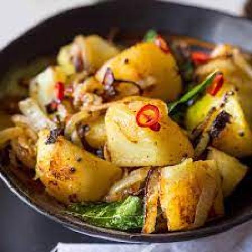 Devilled Potato at Malay Restaurant