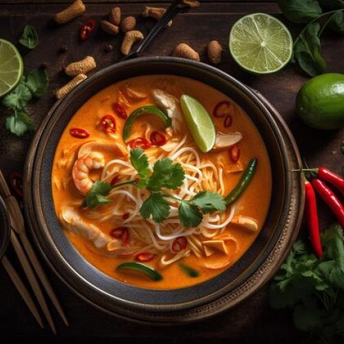 SeaFood Noodle Soup at Malay Restaurant