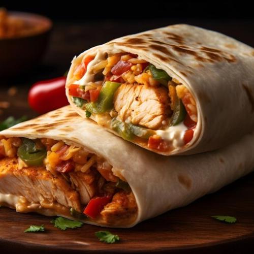 BURRITO WITH SMOKED CHICKEN