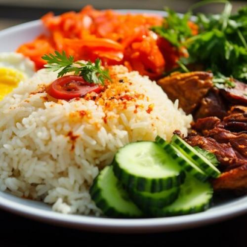 Fish stew with steamed rice
