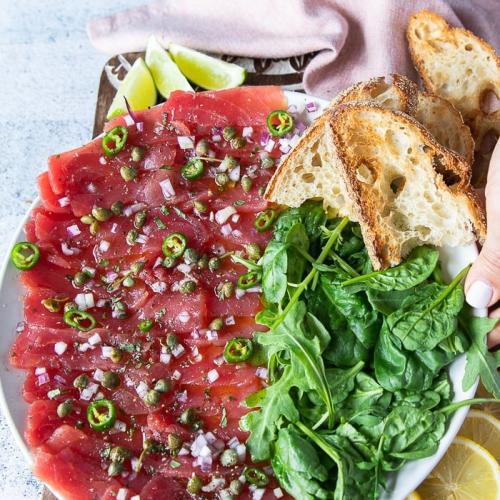 TUNA CARPACCIO at Daffodil Restaurant Unawatuna 
