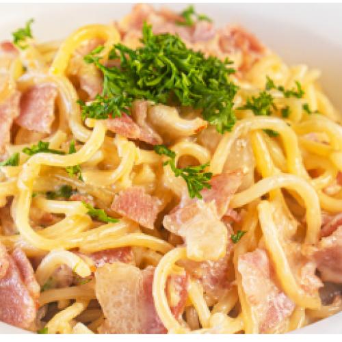 Spaghetti or pasta Carbonara