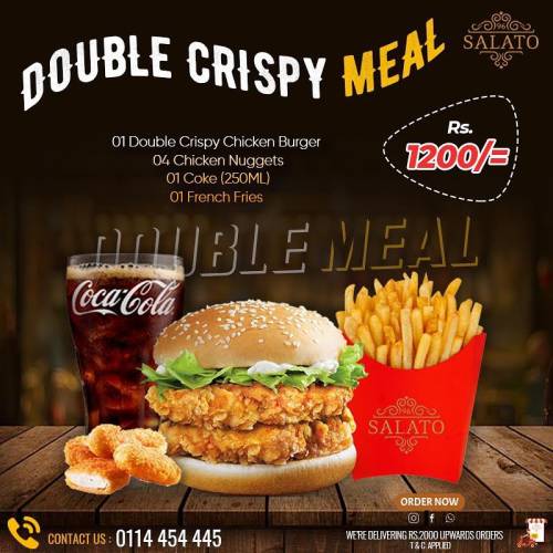 DOUBLE CRISPY MEAL at Salato