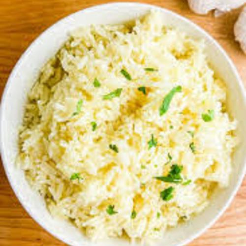 Garlic rice at Cafe Nuwara