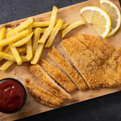 Fried Fish with Chips at SE-AR Chinese Restaurant