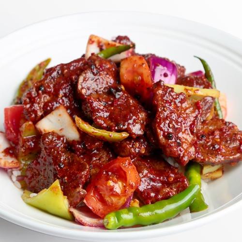 054 Devilled Beef at Sun Food Restaurant