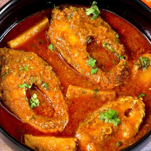 Fish rice and Curry