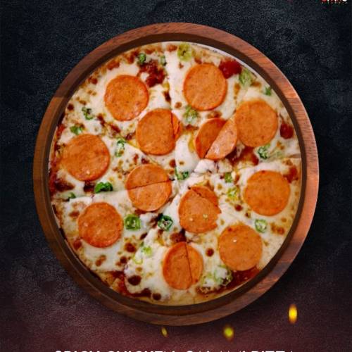 SPICY CHICKEN SALAMI PIZZA