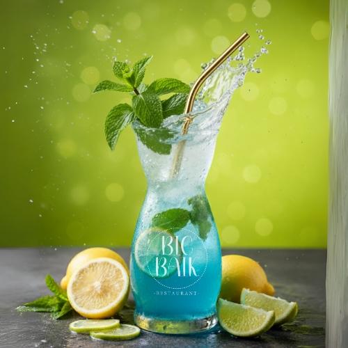 Blue Curacao Mojito at Big Baik Restaurant