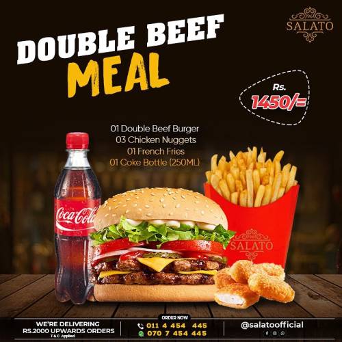 DOUBLE BEEF MEAL at Salato