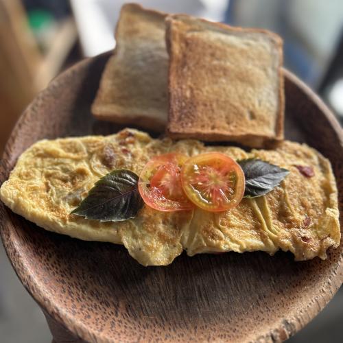 Vegetable and Cheese Omelette