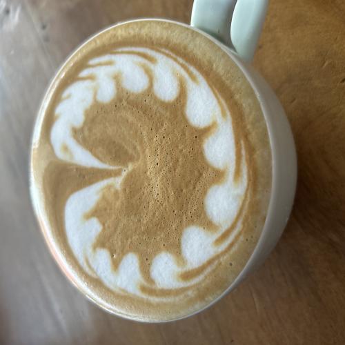 Latte Macchiato at Sudha's Eatery 