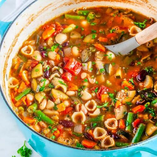 Vege Macaroni Soup  at Pradeep Restaurant