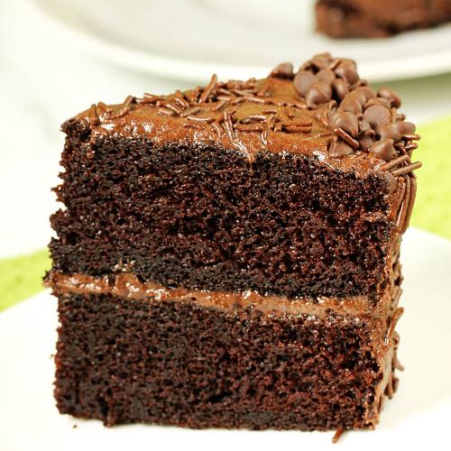 Chocolate cake pcs at Traveler's Cafe