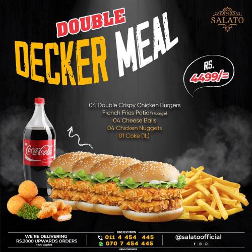 DOUBLE DECKER MEAL at Salato