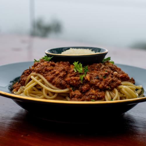 SPAGHETTI BOLOGANESE at The MistyVibe Restaurant & Cafe