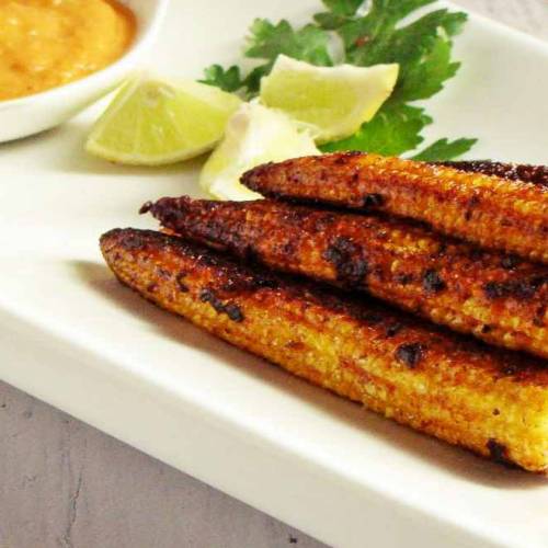 Fried Baby Corn in Hot Butter Sauce at Shan's Red Dragon Restaurant 
