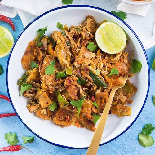 Roasted Chicken Koththu