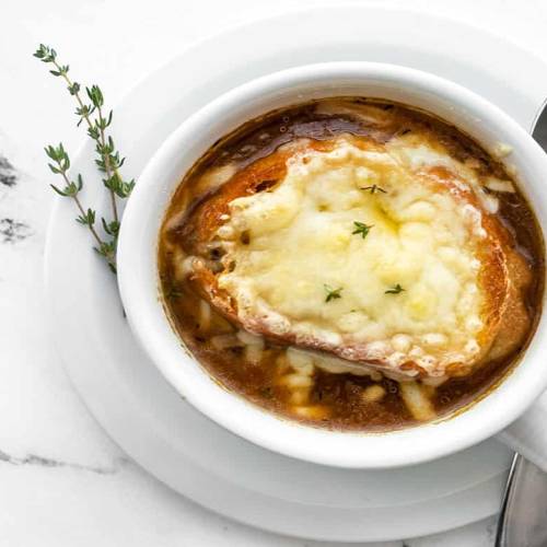 French Onion Soup at Free Paradise Resort