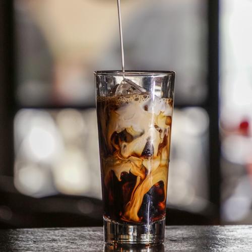 Iced Mocha Latte at Dough Magic Pizza
