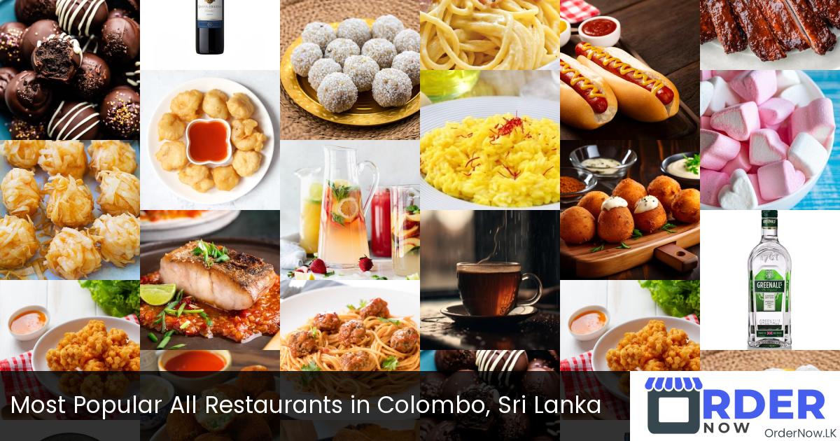 Most Popular All Restaurants in Colombo, Sri Lanka