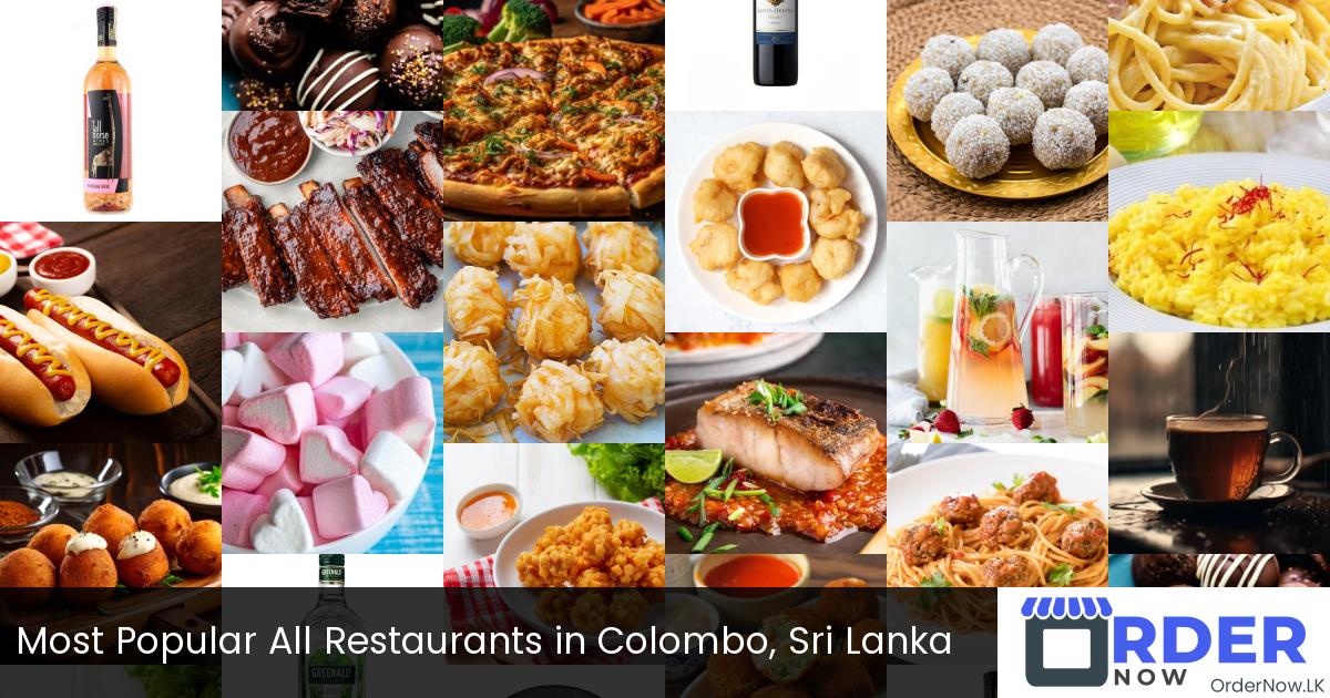 Most Popular All Restaurants in Colombo, Sri Lanka