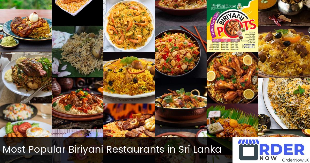 Most Popular Biriyani Restaurants in Sri Lanka