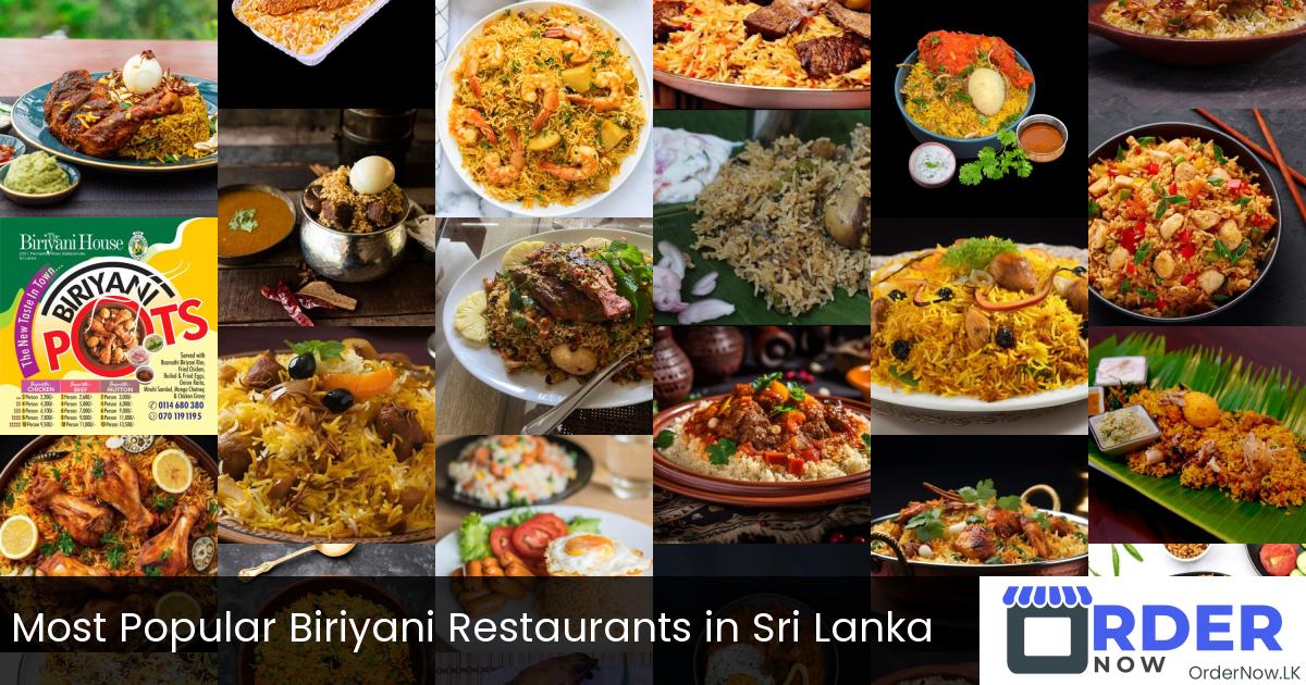 Most Popular Biriyani Restaurants in Sri Lanka