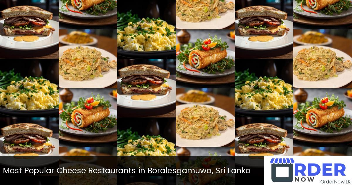 Most Popular Cheese Restaurants in Boralesgamuwa, Sri Lanka