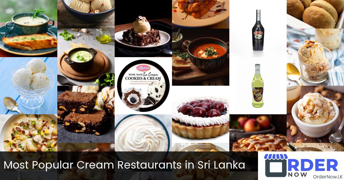 Most Popular Cream Restaurants in Sri Lanka