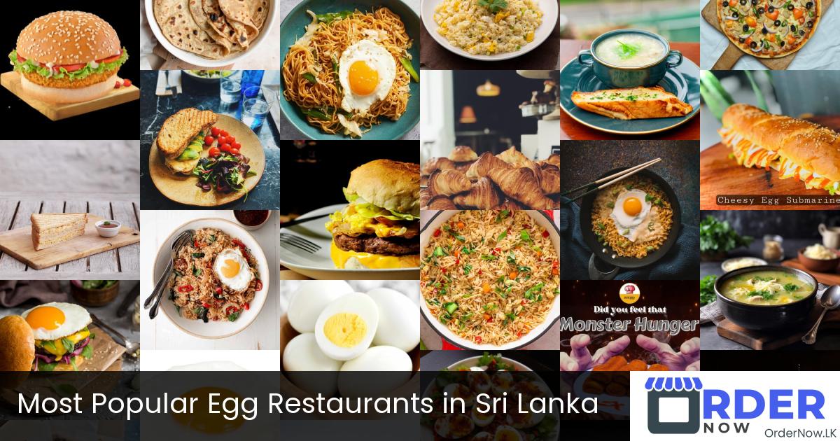 Most Popular Egg Restaurants in Sri Lanka