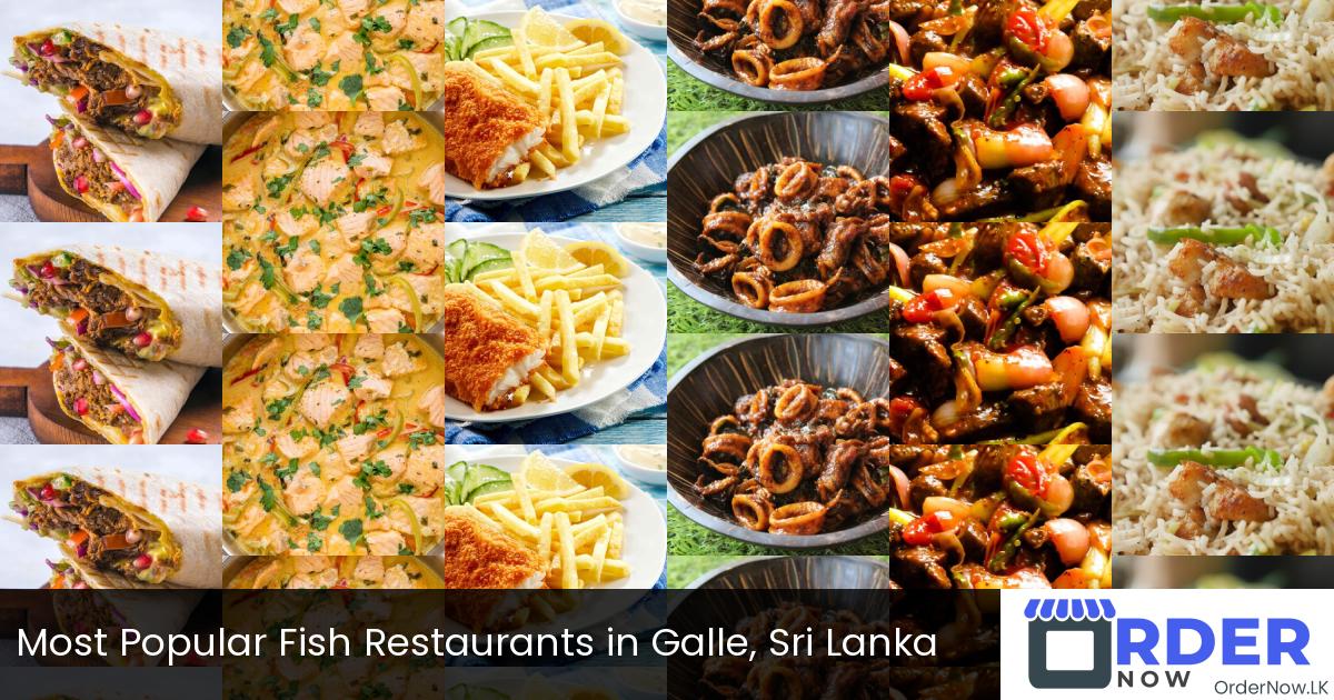 Most Popular Fish Restaurants in Galle, Sri Lanka